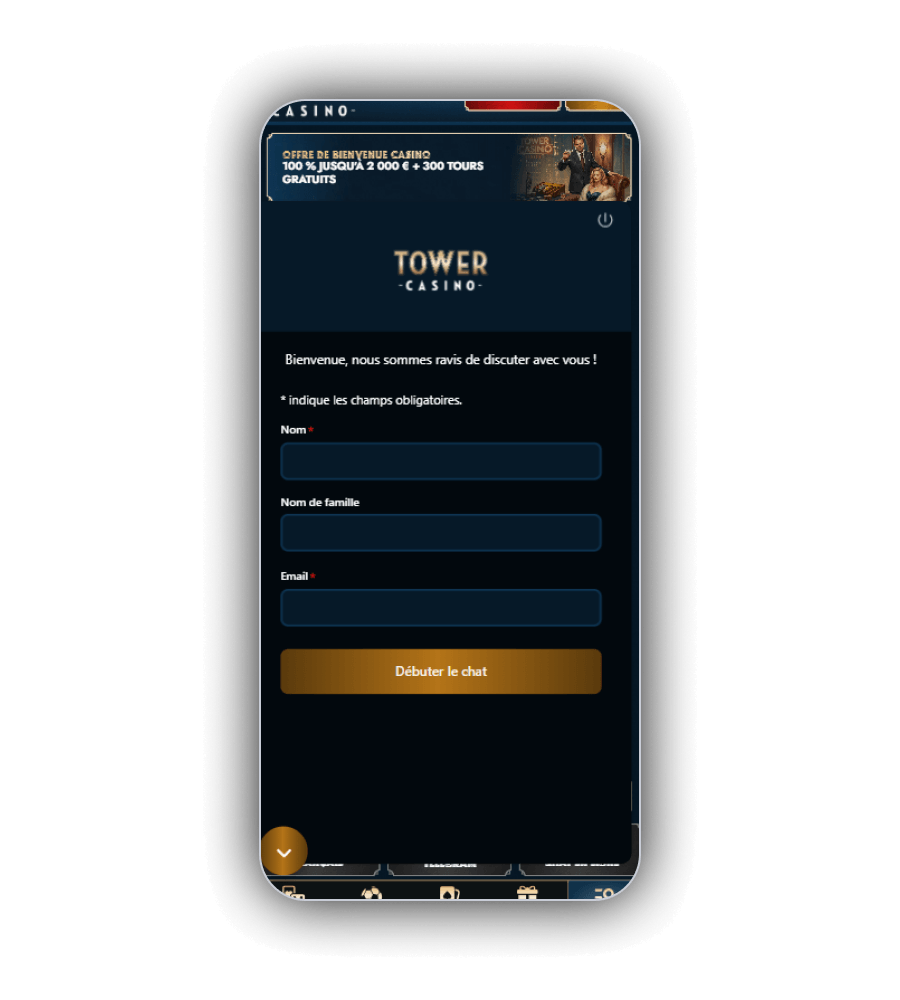 Casino Tower Contactez-nous FR